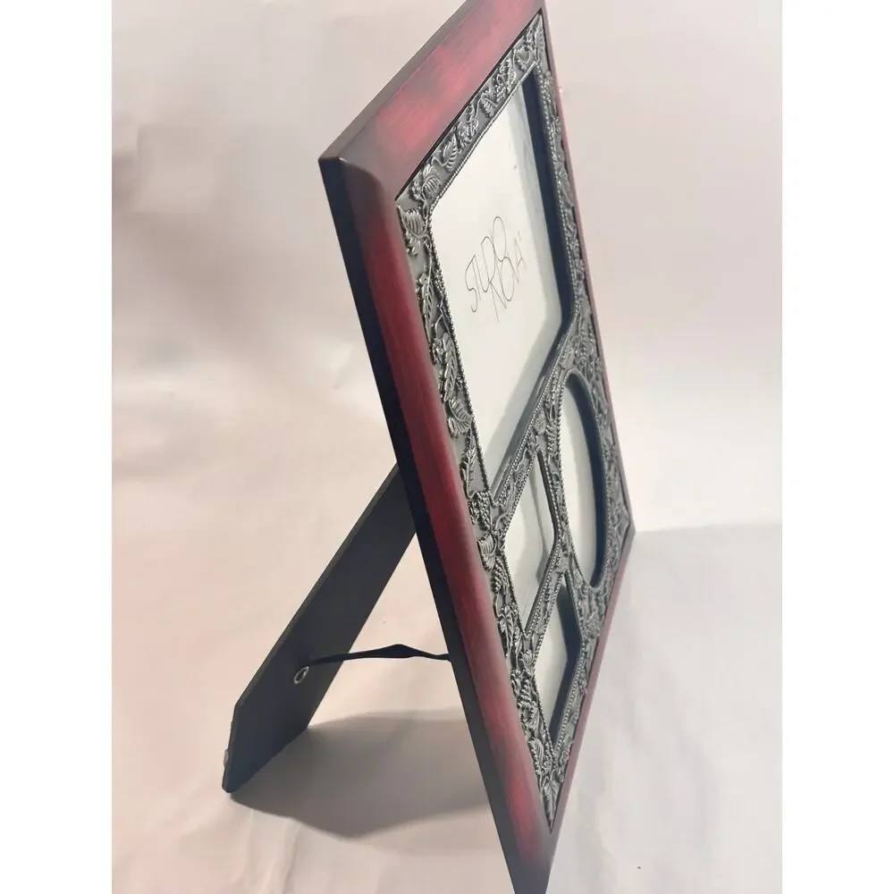 Classic Cherrywood Collage multi Photo frame Picture holder  -Studio Nova